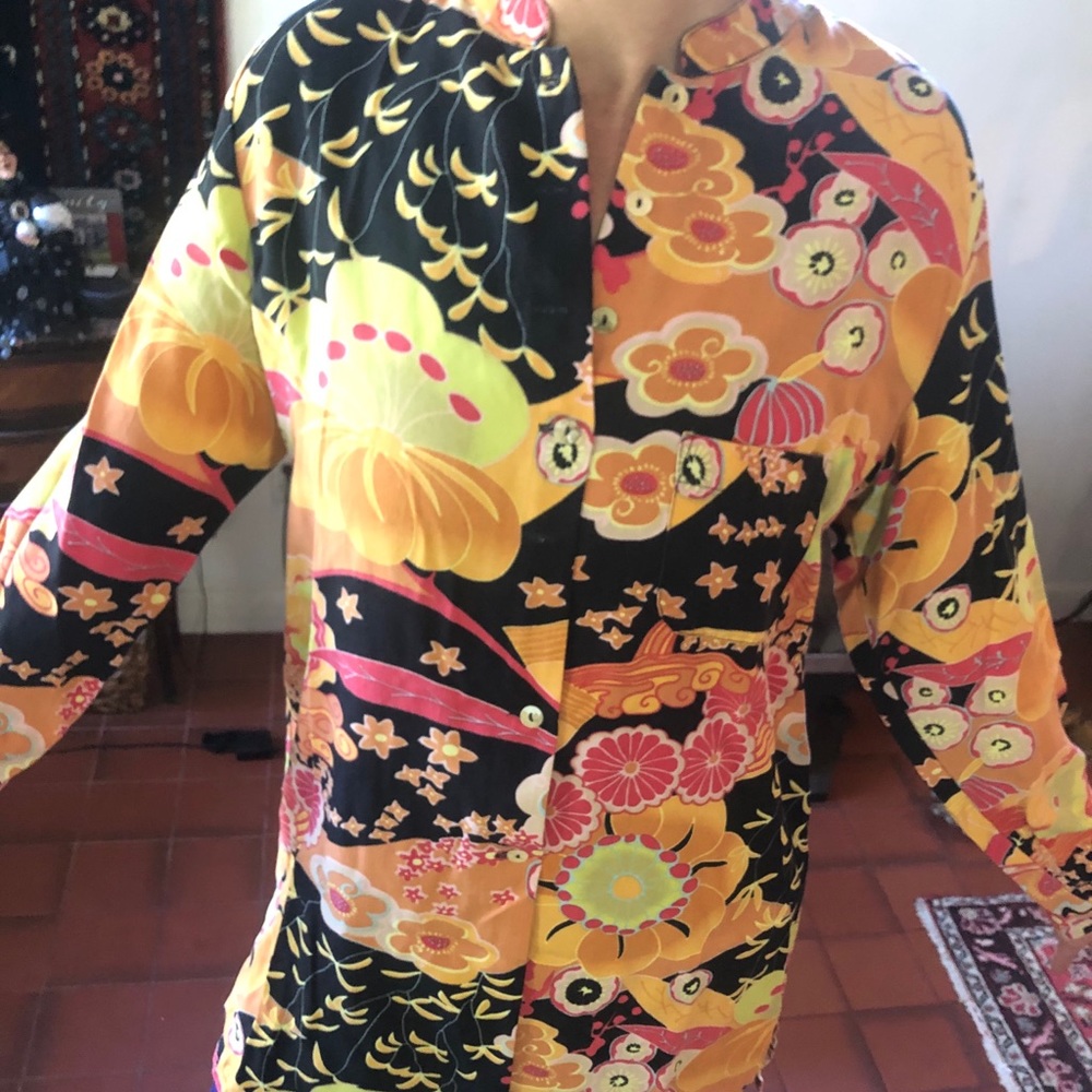 Beautiful Floral Women’s Tunic Blouse